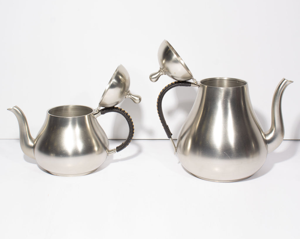 Mid-Century Meeuws & Zoon den Haag Pewter Tea and Coffee Set