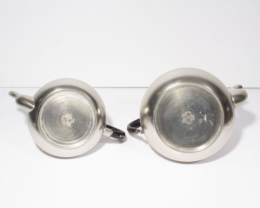 Mid-Century Meeuws & Zoon den Haag Pewter Tea and Coffee Set