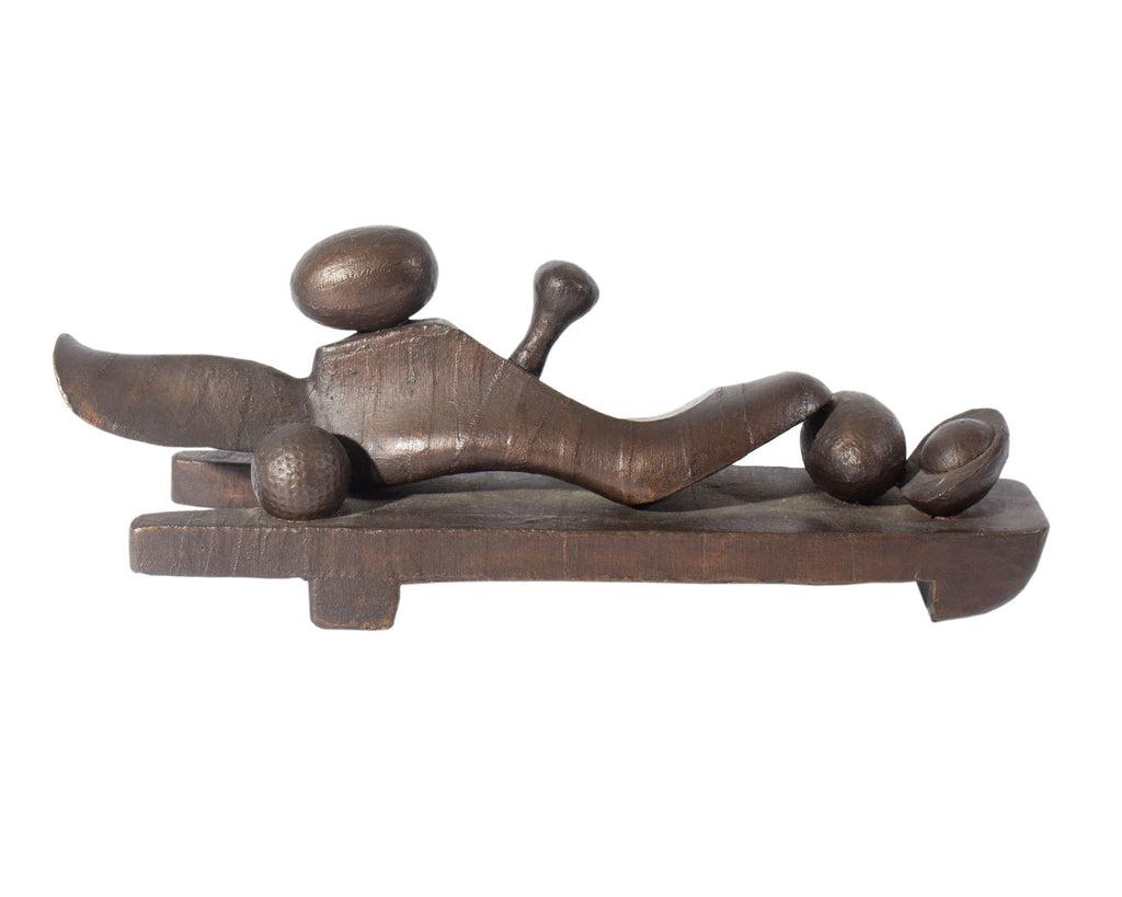 Shirley Scarpetta 1992 “Egg Walker” Bronze Sculpture