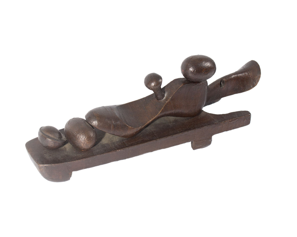Shirley Scarpetta 1992 “Egg Walker” Bronze Sculpture
