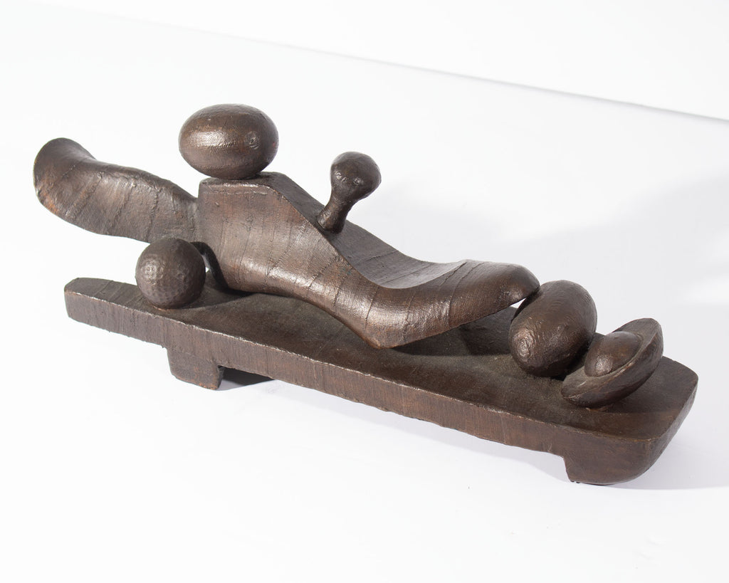 Shirley Scarpetta 1992 “Egg Walker” Bronze Sculpture