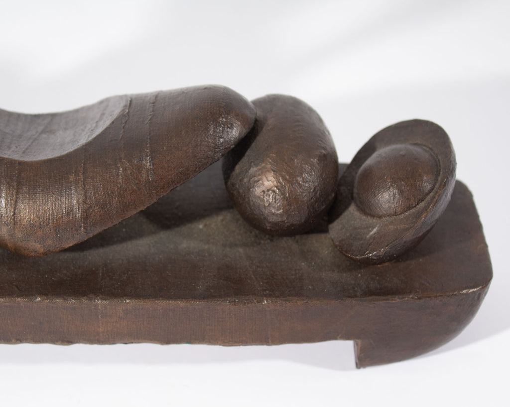 Shirley Scarpetta 1992 “Egg Walker” Bronze Sculpture