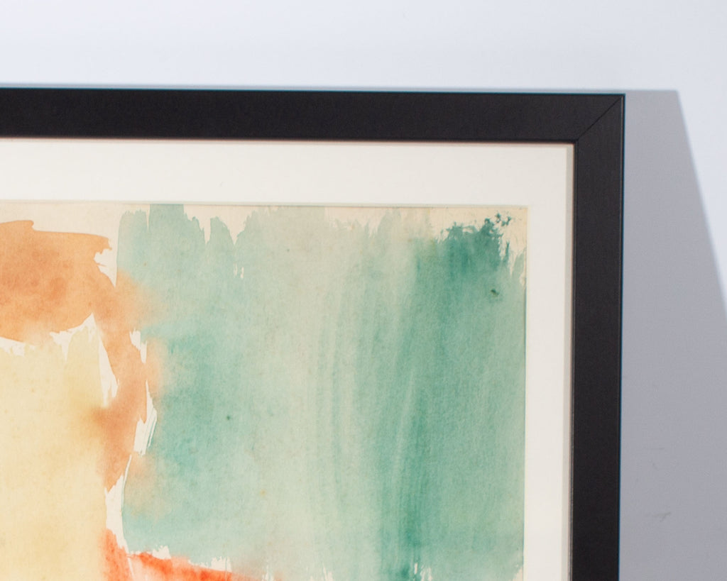 Harry Hilson Abstract Portrait Watercolor Painting