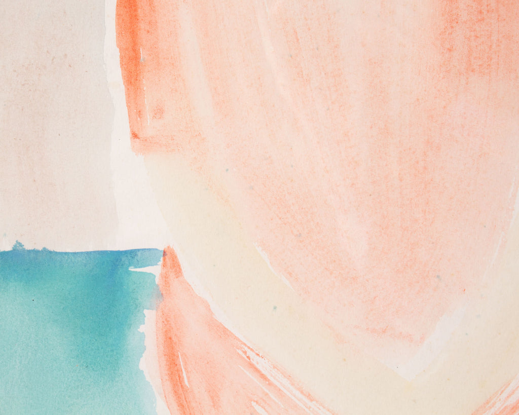 Harry Hilson Abstract Portrait Watercolor Painting