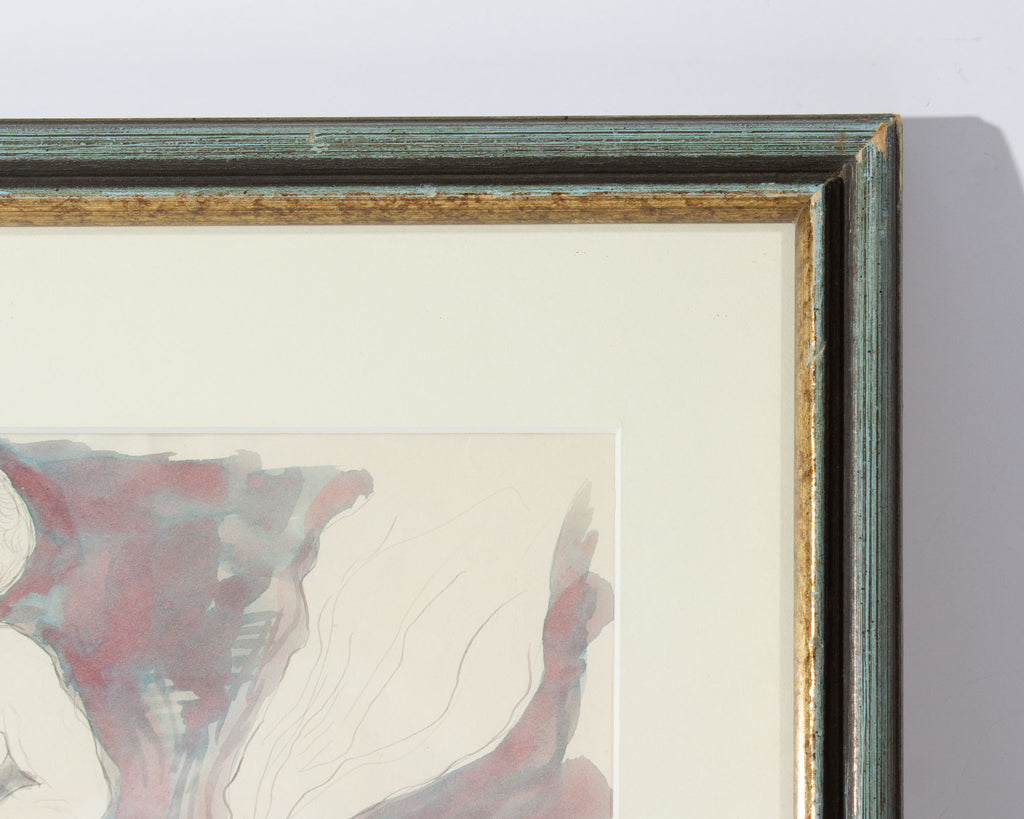 Harry Hilson 1966 Watercolor and Ink Painting