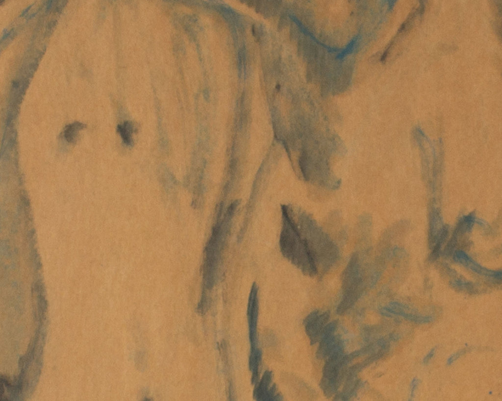 Abstract Watercolor of Nude Figures