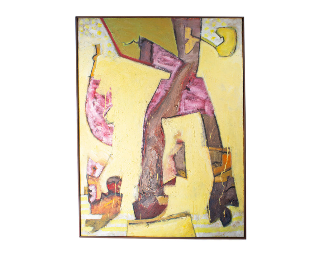 James L Bruch Abstract Oil on Canvas Painting