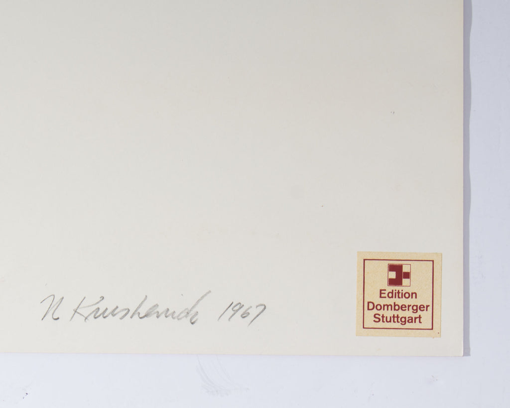 Nicholas Krushenick 1967 Abstract Serigraph