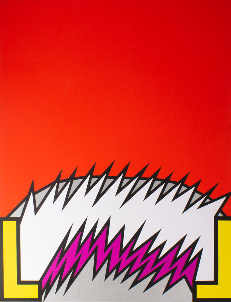 Nicholas Krushenick 1971 “The Trial of the Catonsville 9” Serigraph Print
