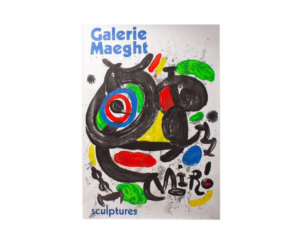 Galerie Maeght 1970 Joan Miró “Sculptures” Lithograph Poster
