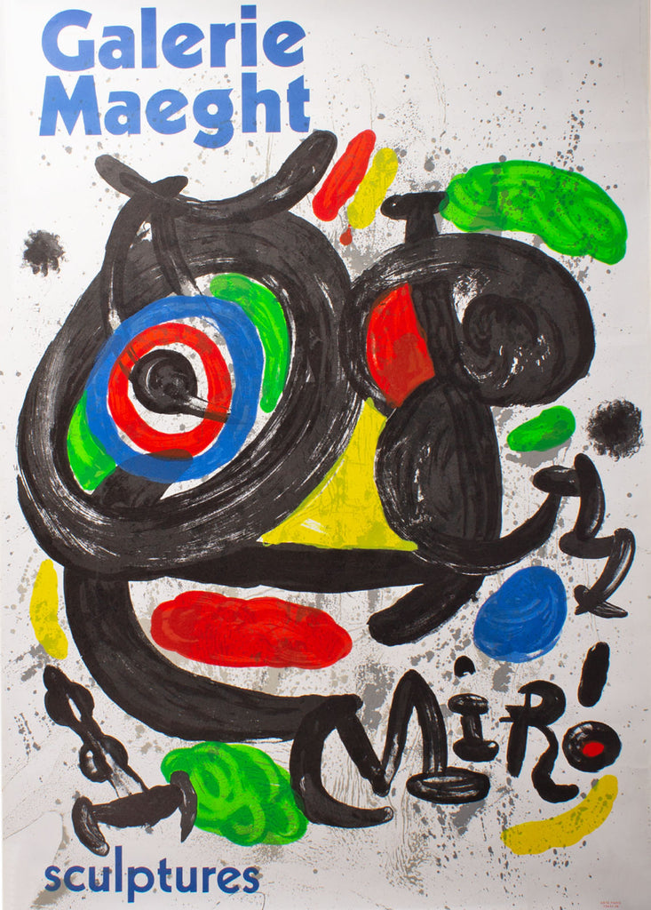 Galerie Maeght 1970 Joan Miró “Sculptures” Lithograph Poster