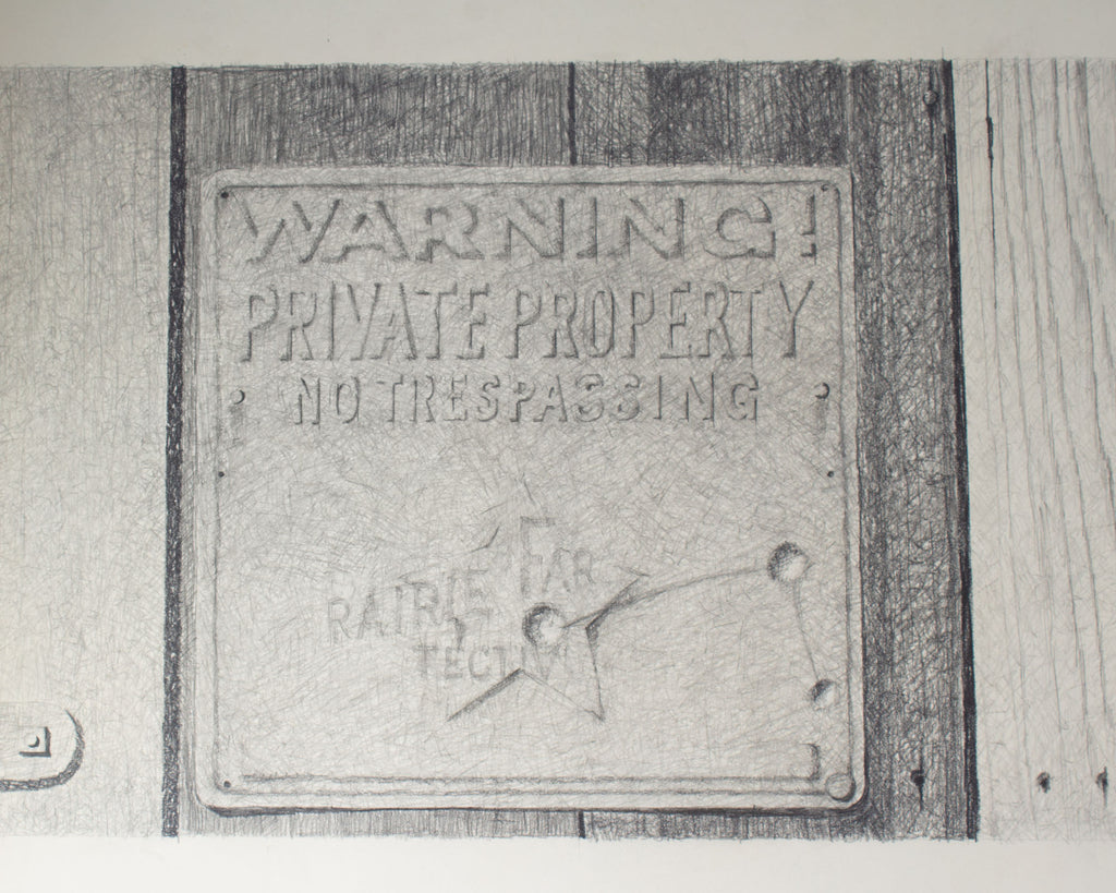 James Spencer Russell Graphite Drawing
