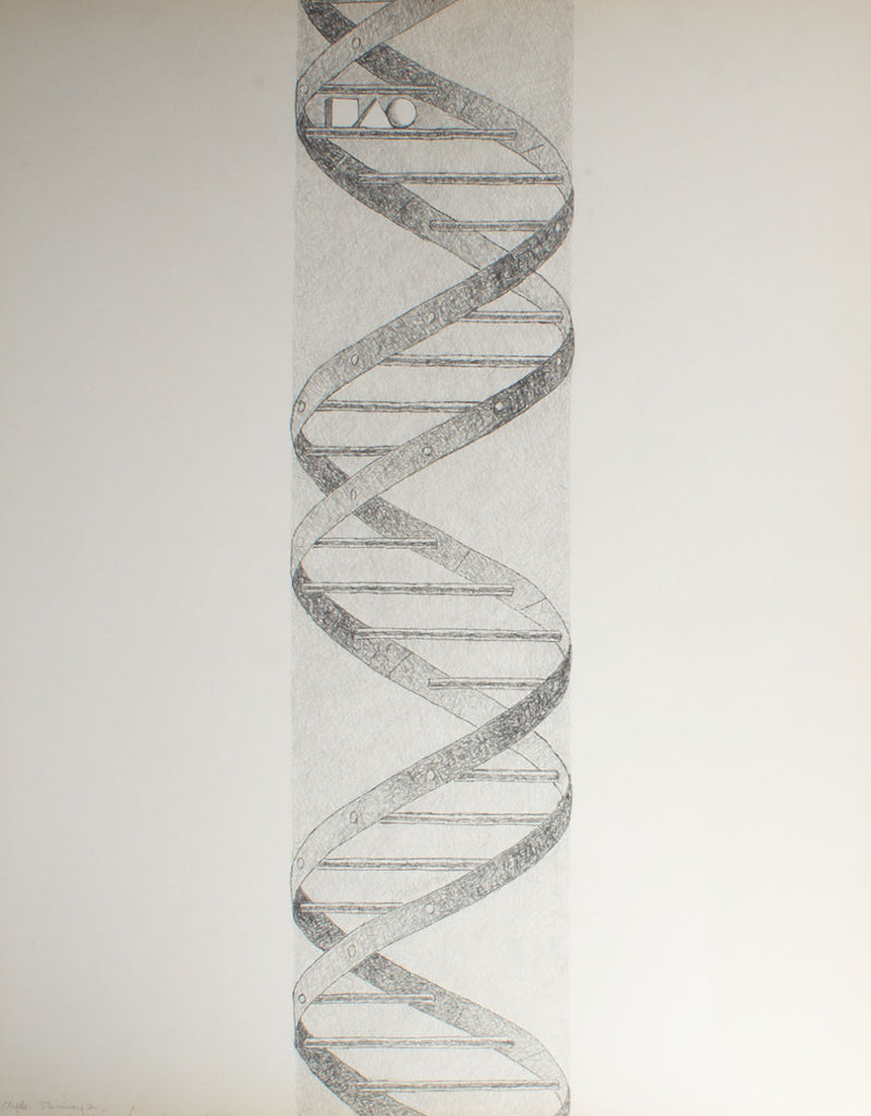 James Spencer Russell “Clyde Stairway 2” Graphite Drawing