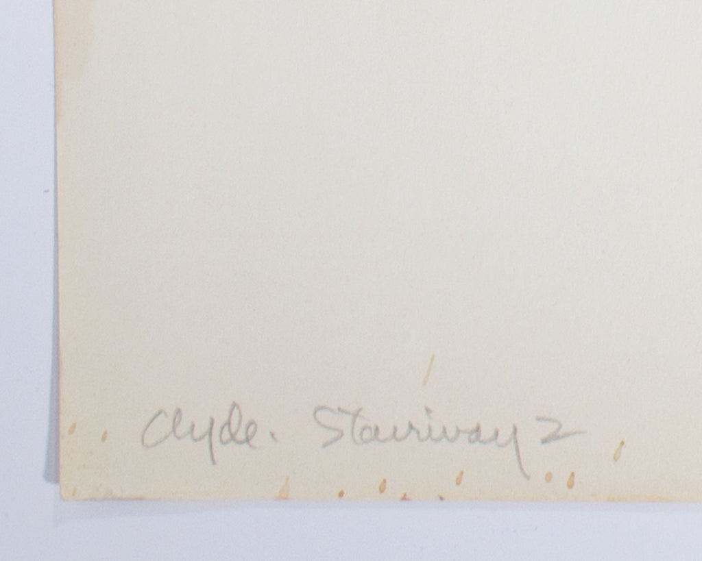 James Spencer Russell “Clyde Stairway 2” Graphite Drawing