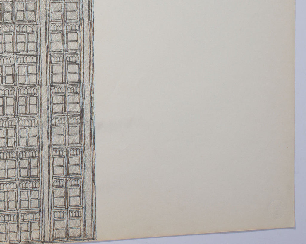 James Spencer Russell “Clyde Skyscraper 2” Graphite Drawing
