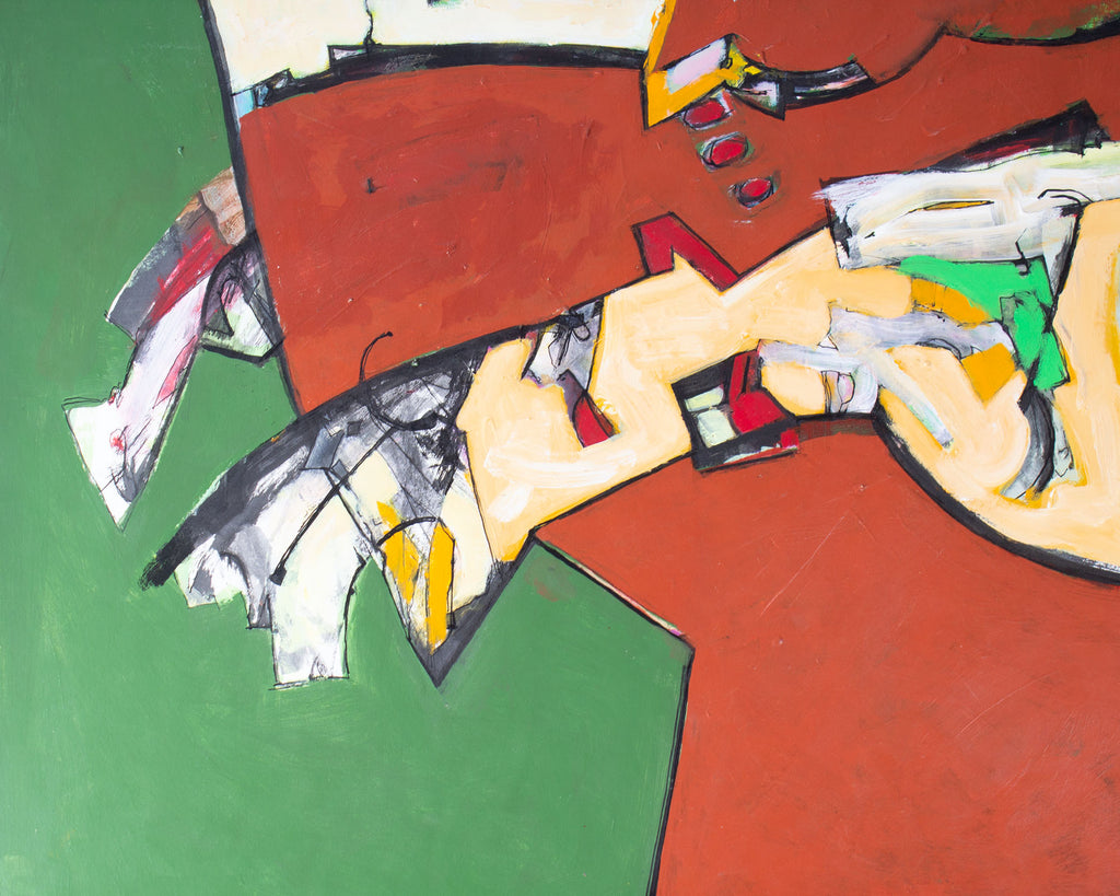 James L. Bruch Abstract Acrylic on Paper Painting