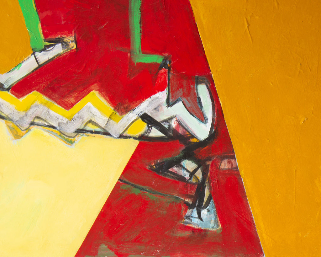 James L. Bruch Abstract Acrylic on Paper Painting