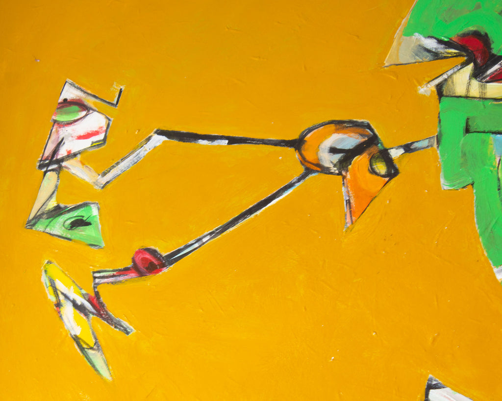 James L. Bruch Abstract Acrylic on Paper Painting