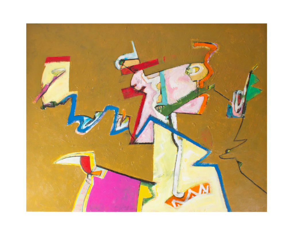 James L. Bruch 2012 Abstract Acrylic on Paper Painting