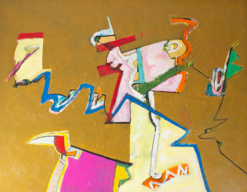 James L. Bruch 2012 Abstract Acrylic on Paper Painting