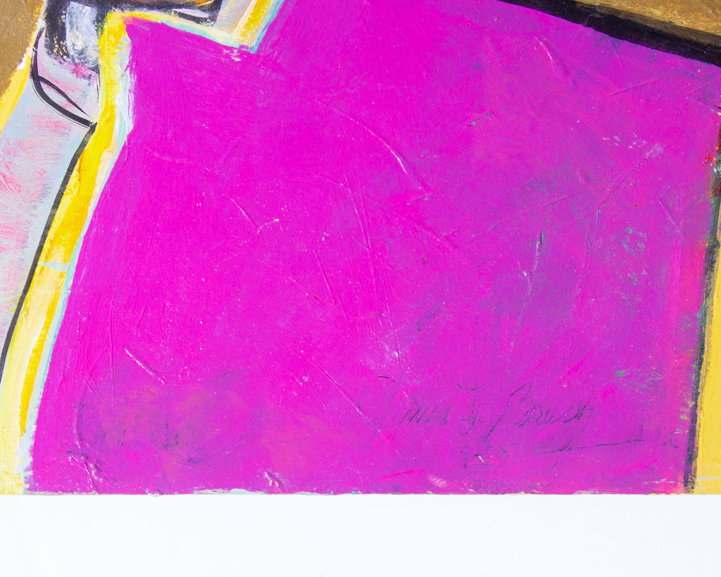 James L. Bruch 2012 Abstract Acrylic on Paper Painting