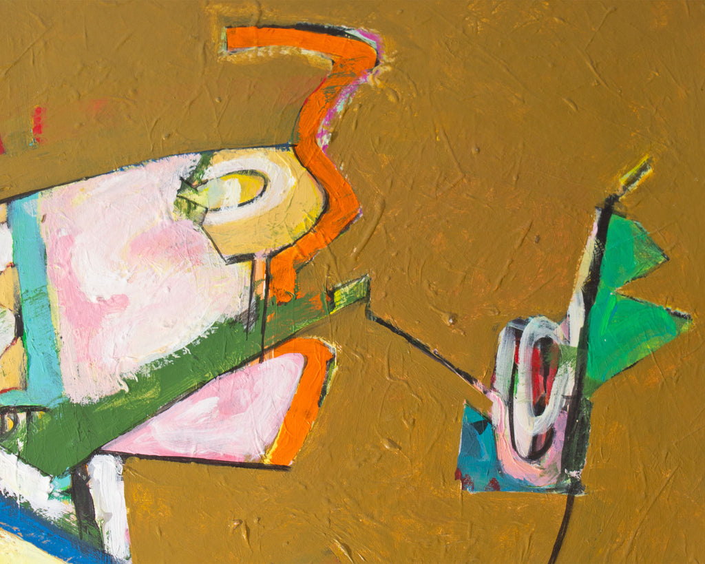 James L. Bruch 2012 Abstract Acrylic on Paper Painting