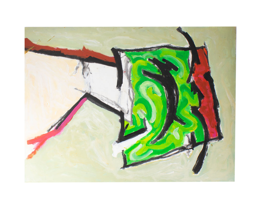James L. Bruch 2012 Abstract Acrylic on Paper Painting