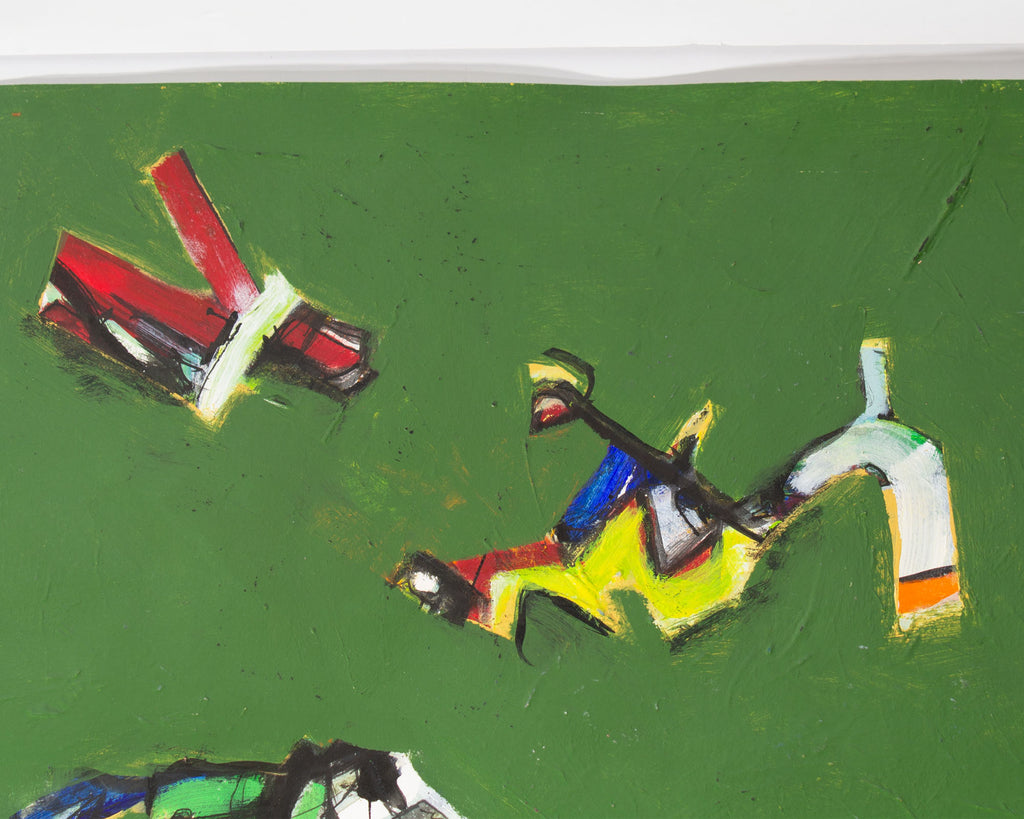 James L. Bruch Abstract Acrylic on Paper Painting