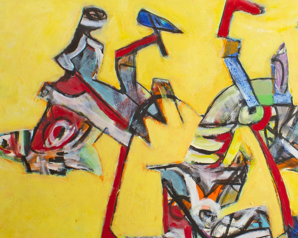 James L. Bruch Abstract Acrylic on Paper Painting