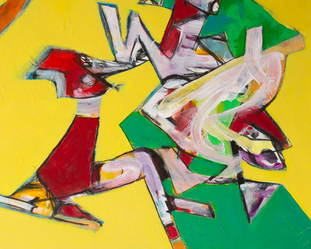 James L. Bruch Abstract Acrylic on Paper Painting