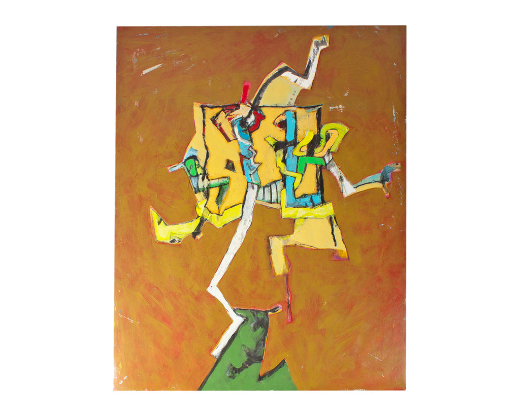 James L. Bruch Abstract Acrylic on Paper Painting