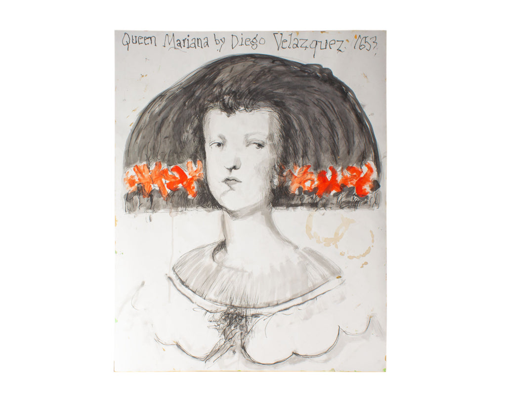 James L. Bruch “Queen Mariana by Diego Velázquez”  Mixed Media Painting