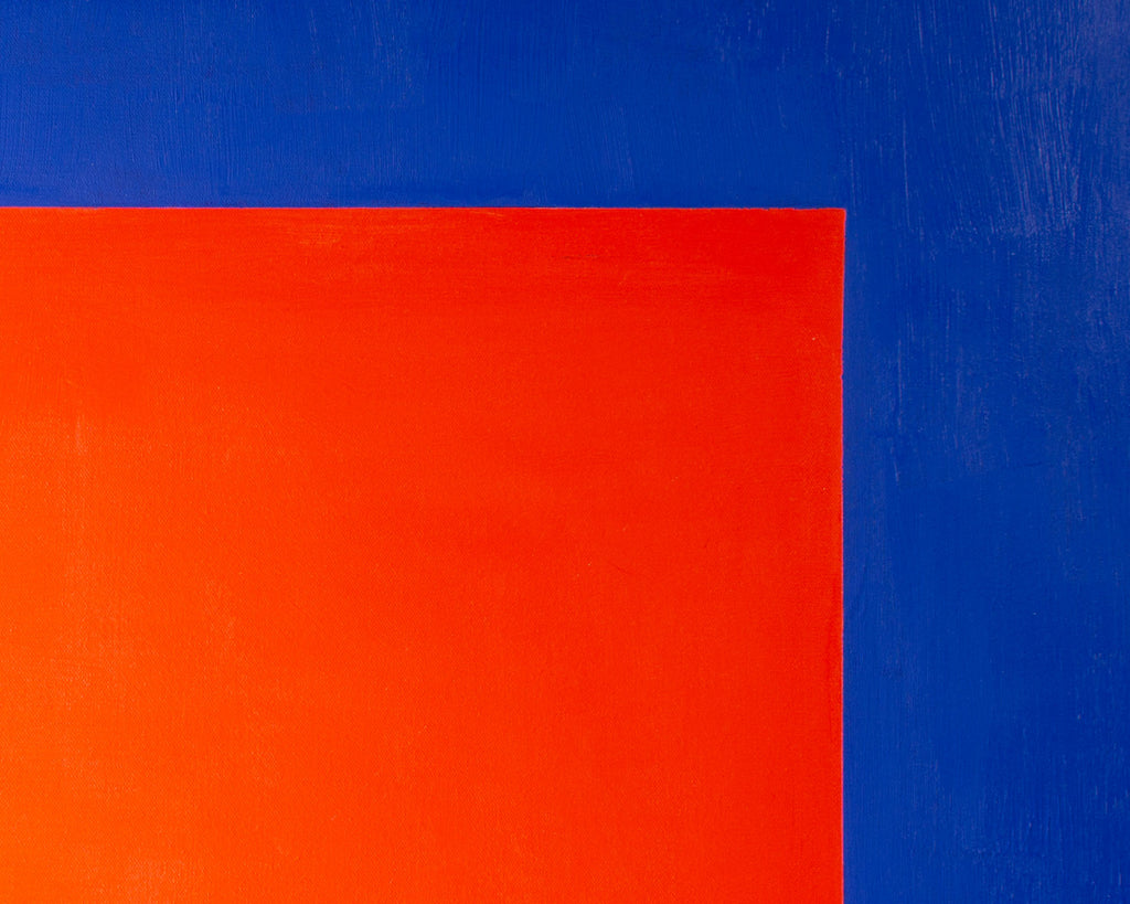 Mid-Century Abstract Acrylic on Canvas Painting
