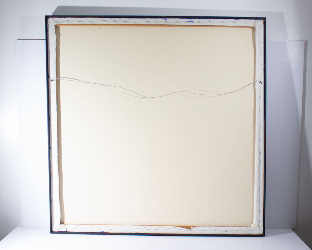 Mid-Century Abstract Acrylic on Canvas Painting