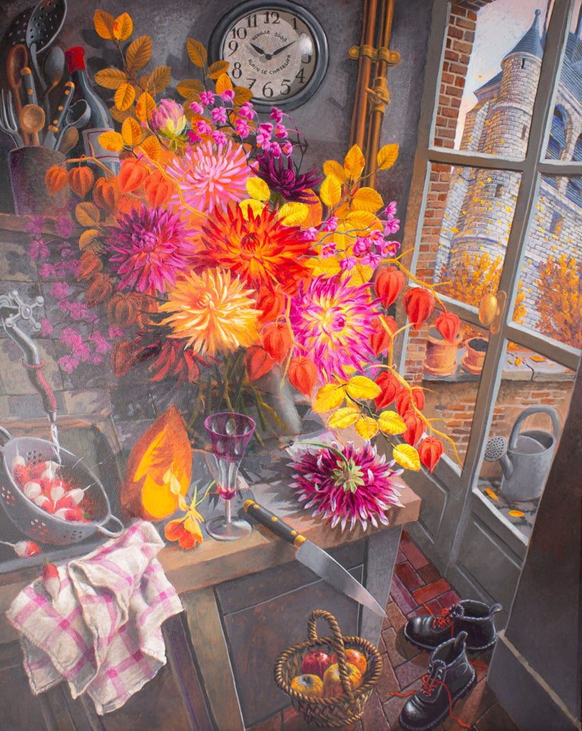 Alain Le Chatelier 2008 Acrylic on Canvas Still Life Painting