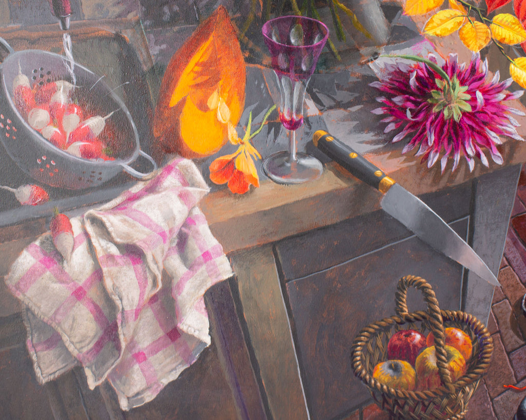 Alain Le Chatelier 2008 Acrylic on Canvas Still Life Painting