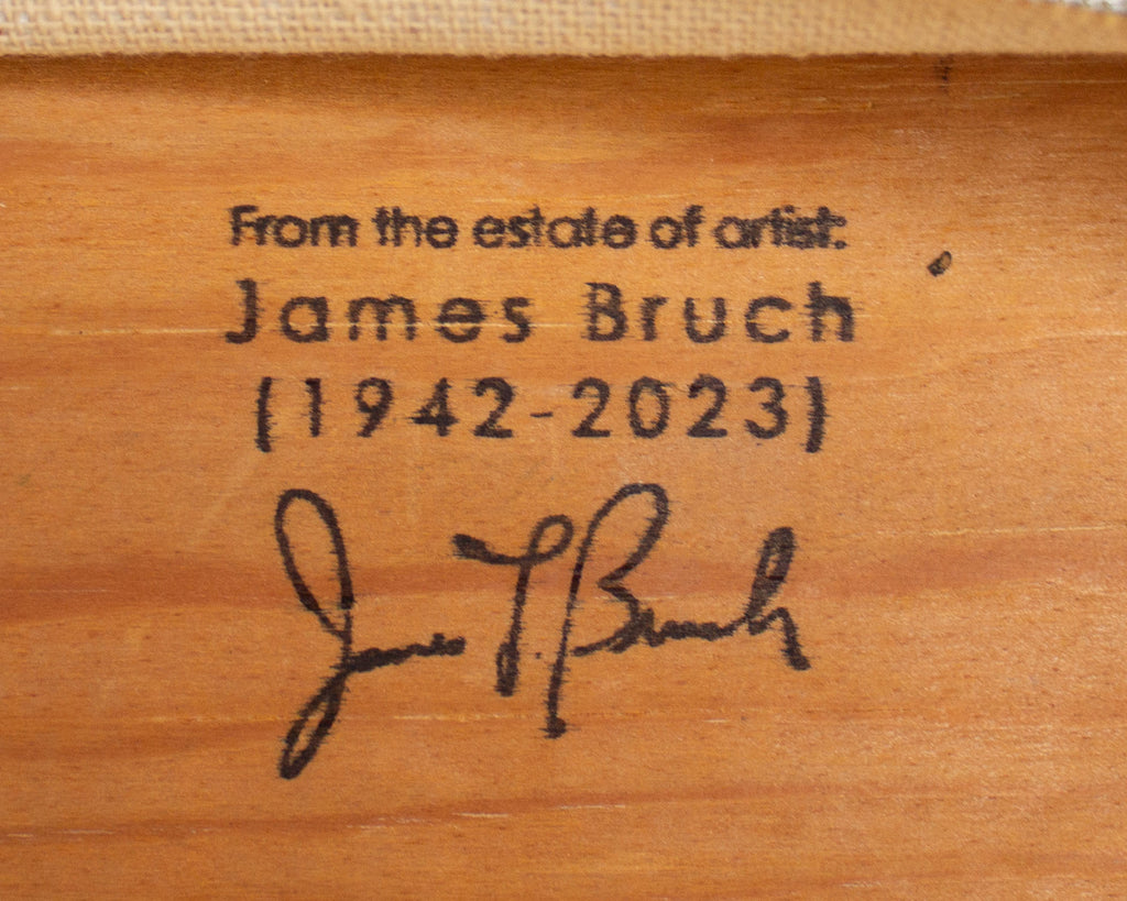 James L. Bruch Abstract Oil Painting on Canvas