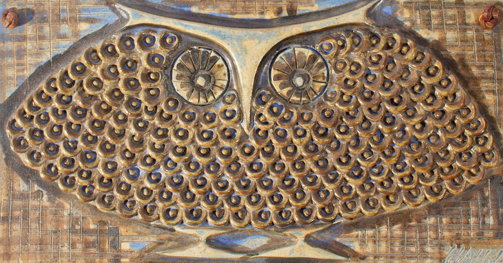 Ulla Winblad Allingsås Keramik Model 280 Owl Wall Plaque