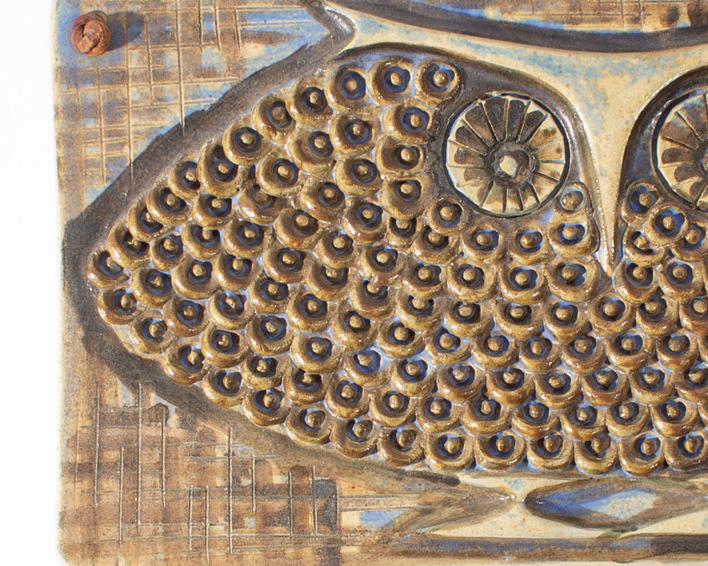 Ulla Winblad Allingsås Keramik Model 280 Owl Wall Plaque