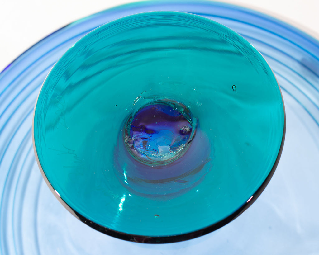 Richard Blenko 2000 Glass Compote