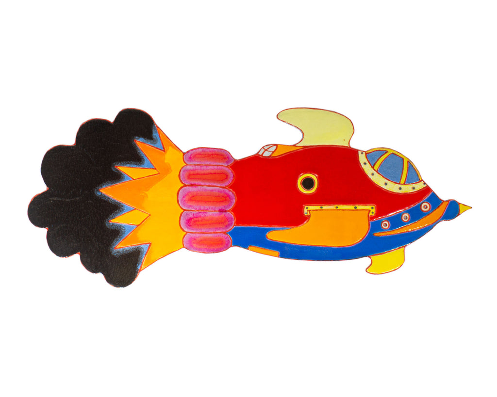 Robert Smeltzer 1969 Rocket Ship Wall Sculpture
