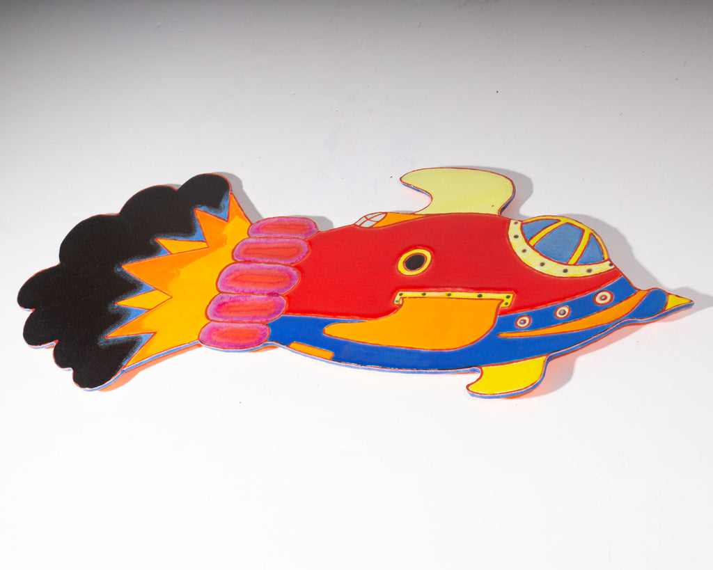 Robert Smeltzer 1969 Rocket Ship Wall Sculpture