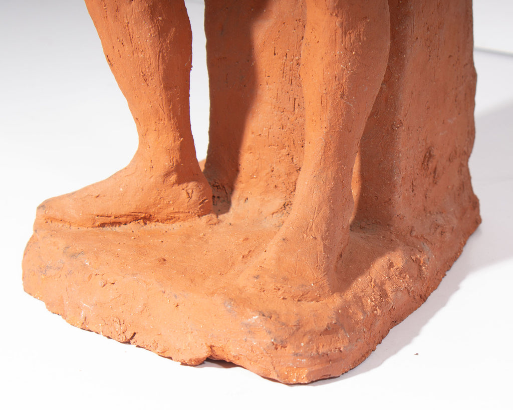 C. Yager 1964 Terra Cotta Sculpture of a Female Figure