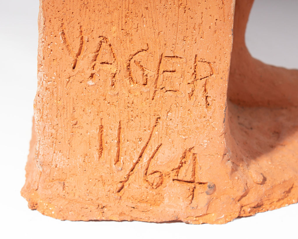 C. Yager 1964 Terra Cotta Sculpture of a Female Figure