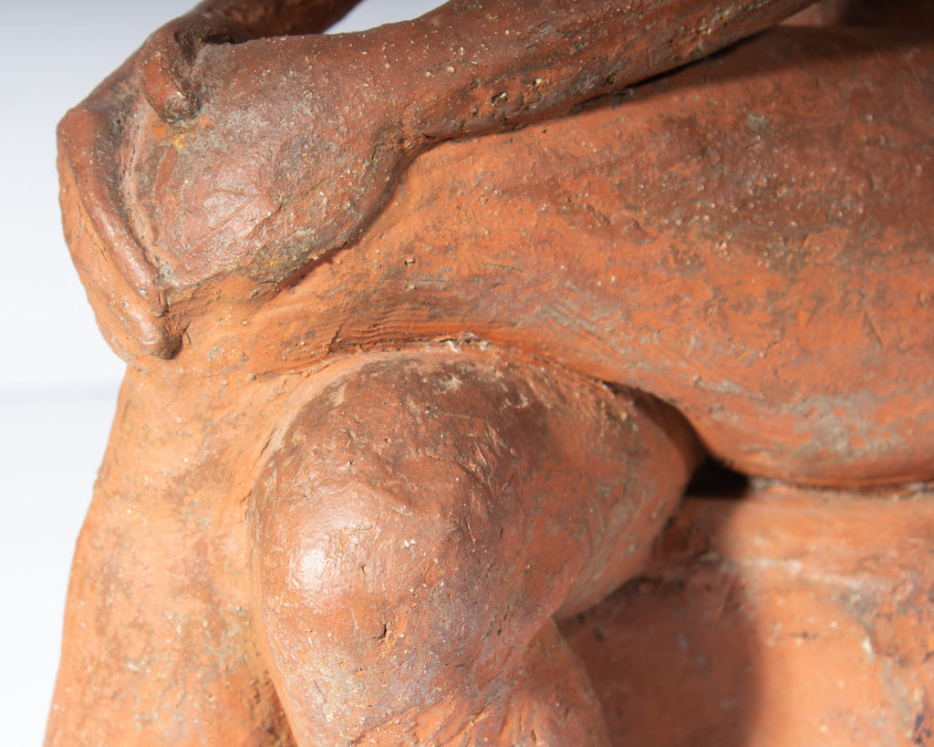 C. Yager 1965 Terra Cotta Sculpture of a Female Figure