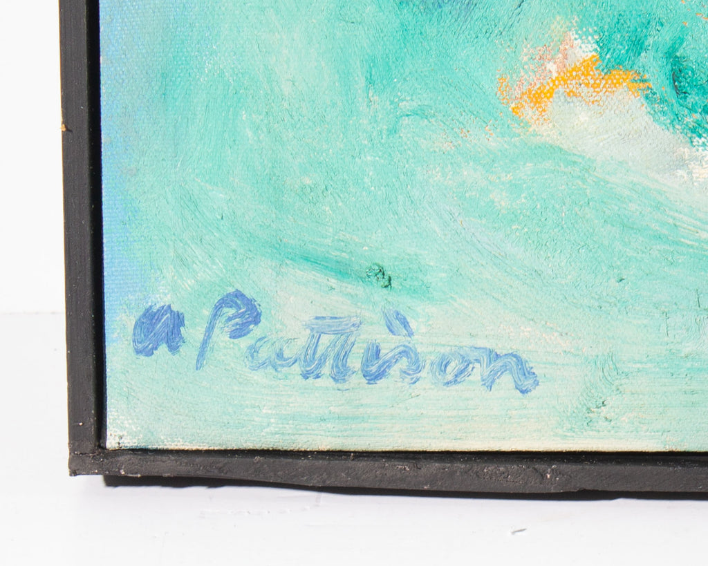 Abbott Pattison Oil on Canvas Painting of a Lighthouse