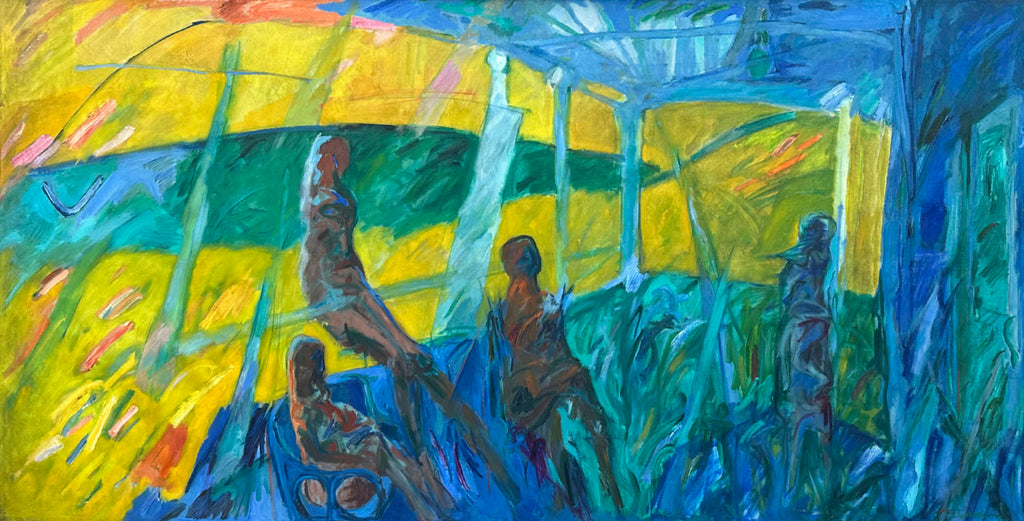 Abbott Pattison “Painting Porch” Oil on Canvas Painting