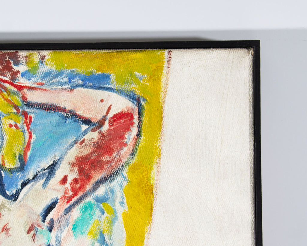 Abbott Pattison 1976 “Kristen” Oil on Canvas Painting of a Female Figure