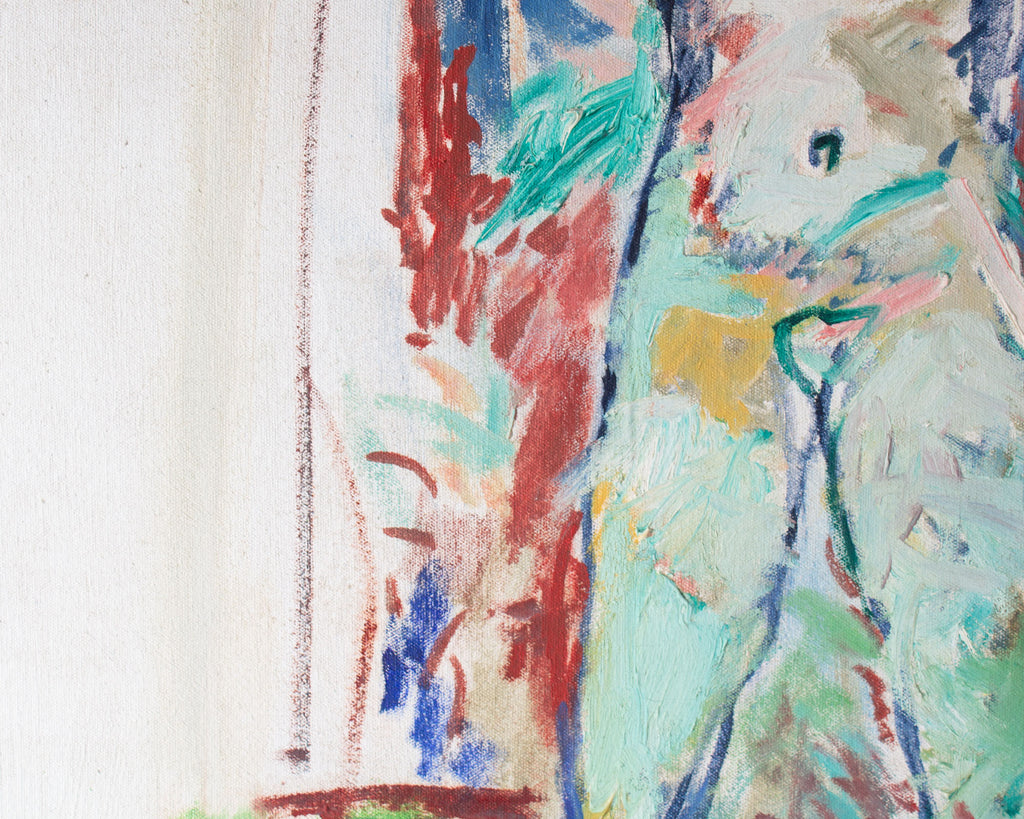 Abbott Pattison 1976 “Kristen” Oil on Canvas Painting of a Female Figure