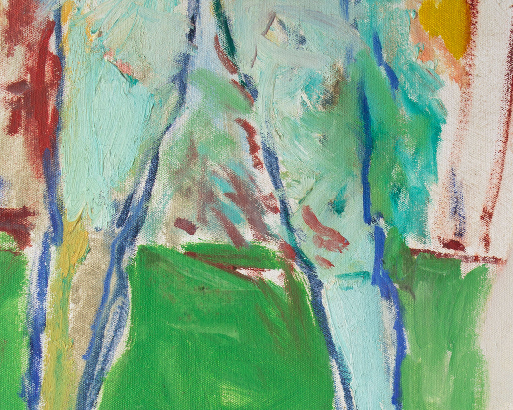 Abbott Pattison 1976 “Kristen” Oil on Canvas Painting of a Female Figure